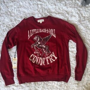 Idyllwind Red Graphic Sweater